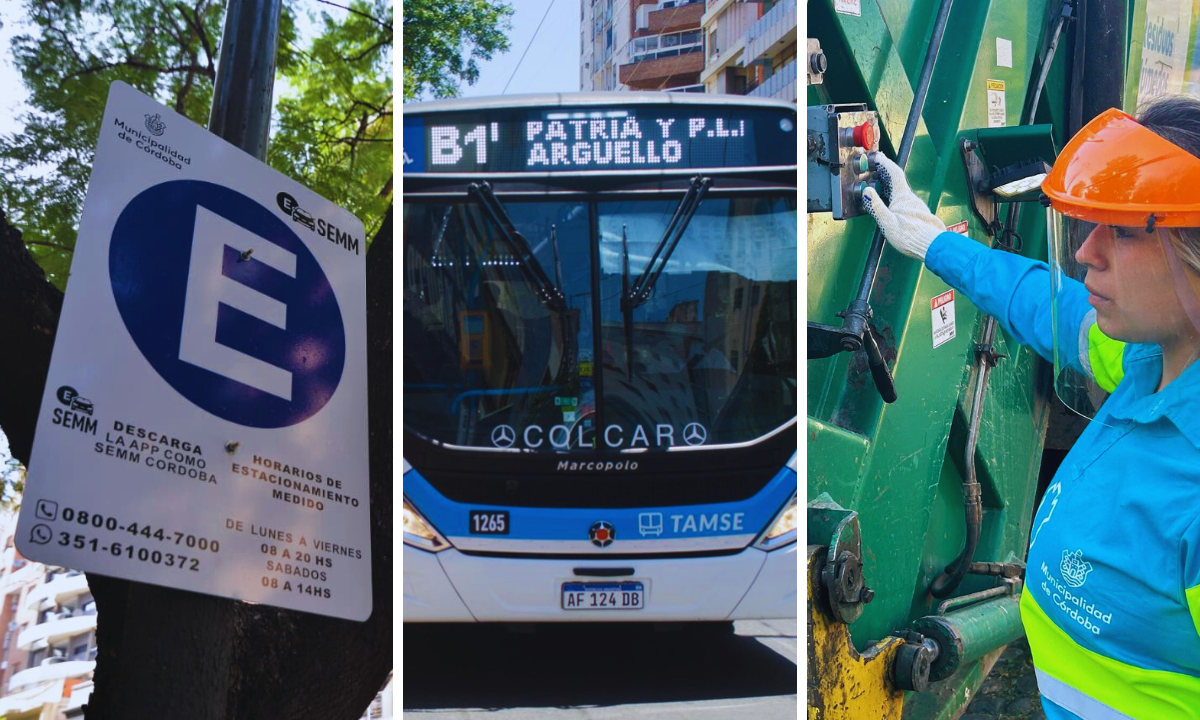 Servicios en Córdoba en el feriado del 24
