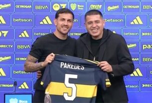 La presentación de Paredes en La Bombonera