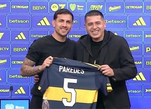 La presentación de Paredes en La Bombonera