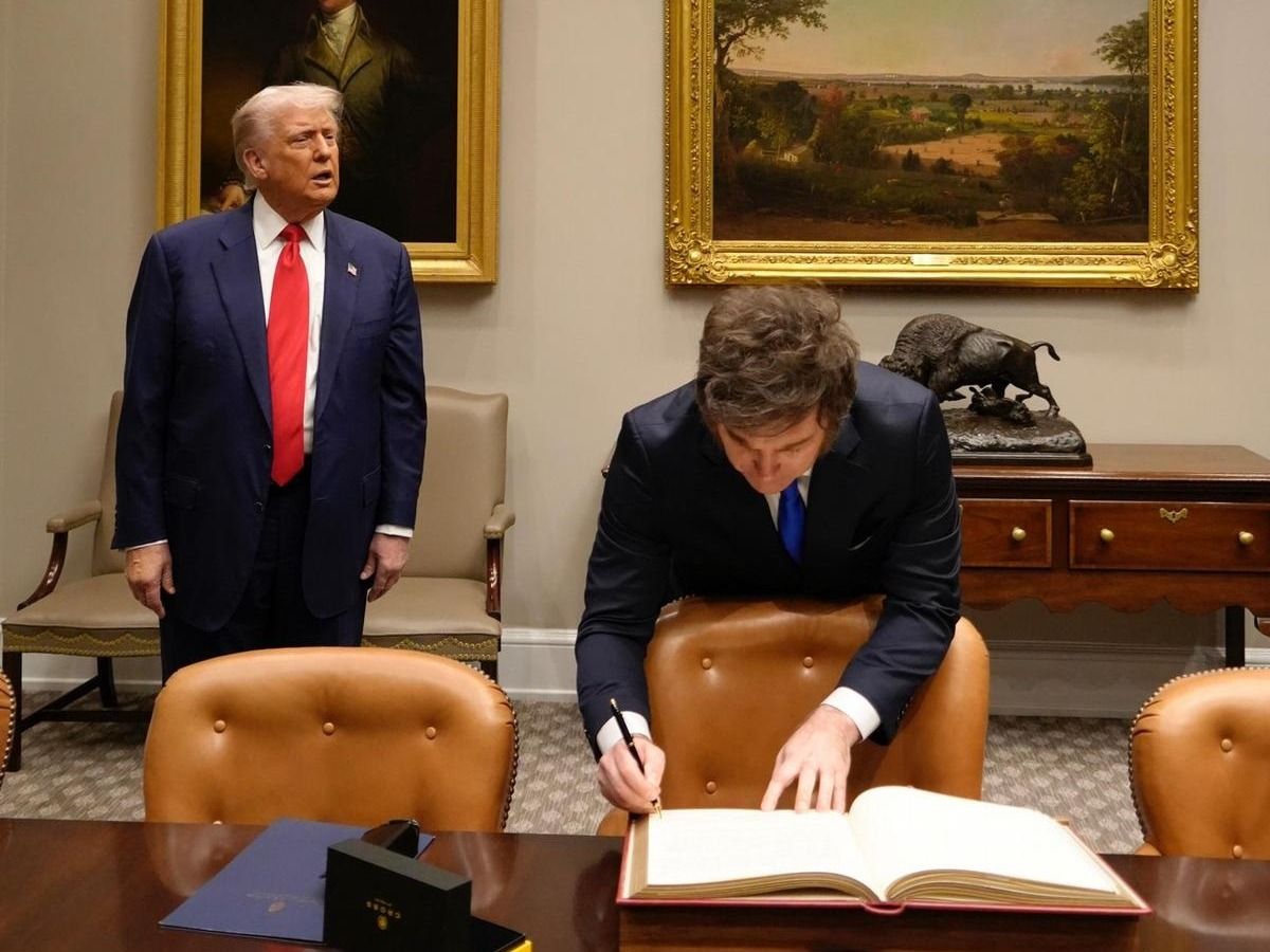 Milei, en línea con Trump