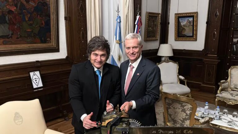 Milei recibió en la Casa Rosada al presidente electo de Chile, José Antonio Kast